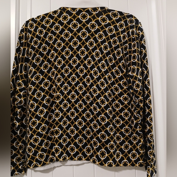 INVESTMENTS PETITES SWEATER WITH COLLAR - Picture 6 of 9